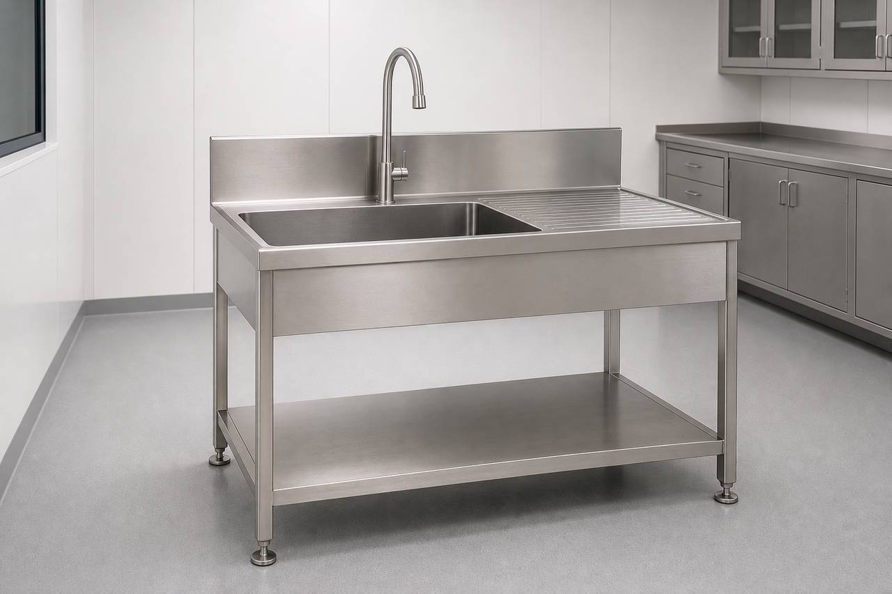 Stainless Steel Utility Sink overall equipment view