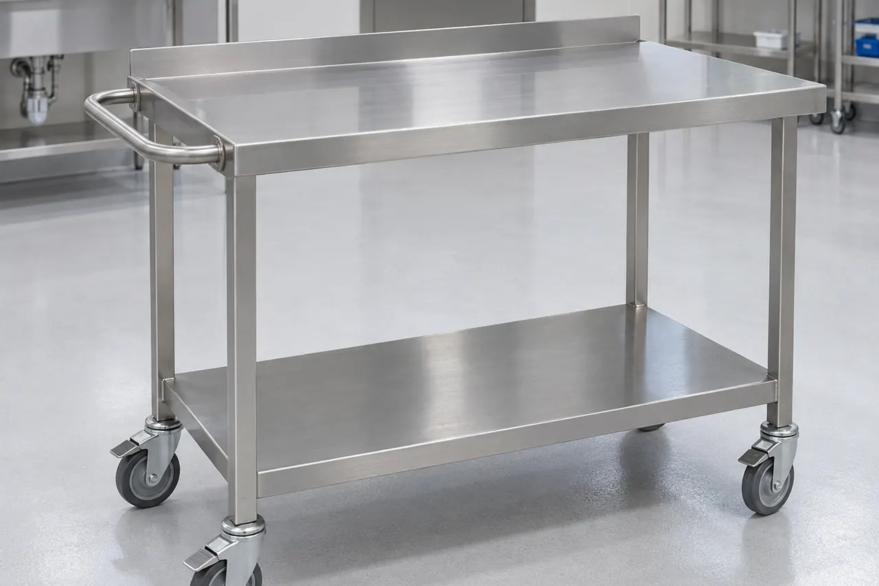 Stainless Steel Work Cart complete product overview