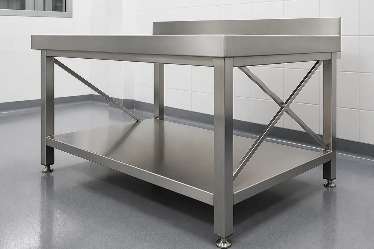 Stainless Steel Workbench core structure and configuration view