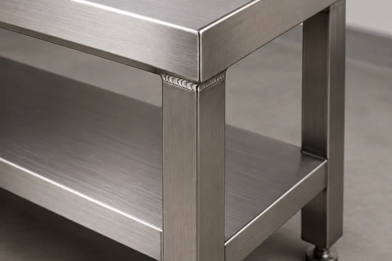 Stainless Steel Workbench key hardware and interface detail