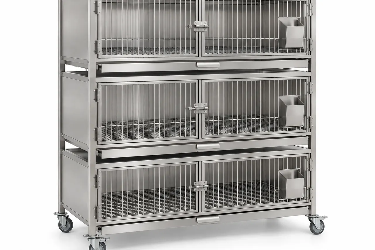 Three Tier Rabbit Housing Cage complete product overview