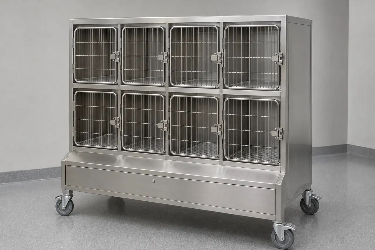 Tree Shrew Housing Rack for Wash Down Cleaning complete product overview