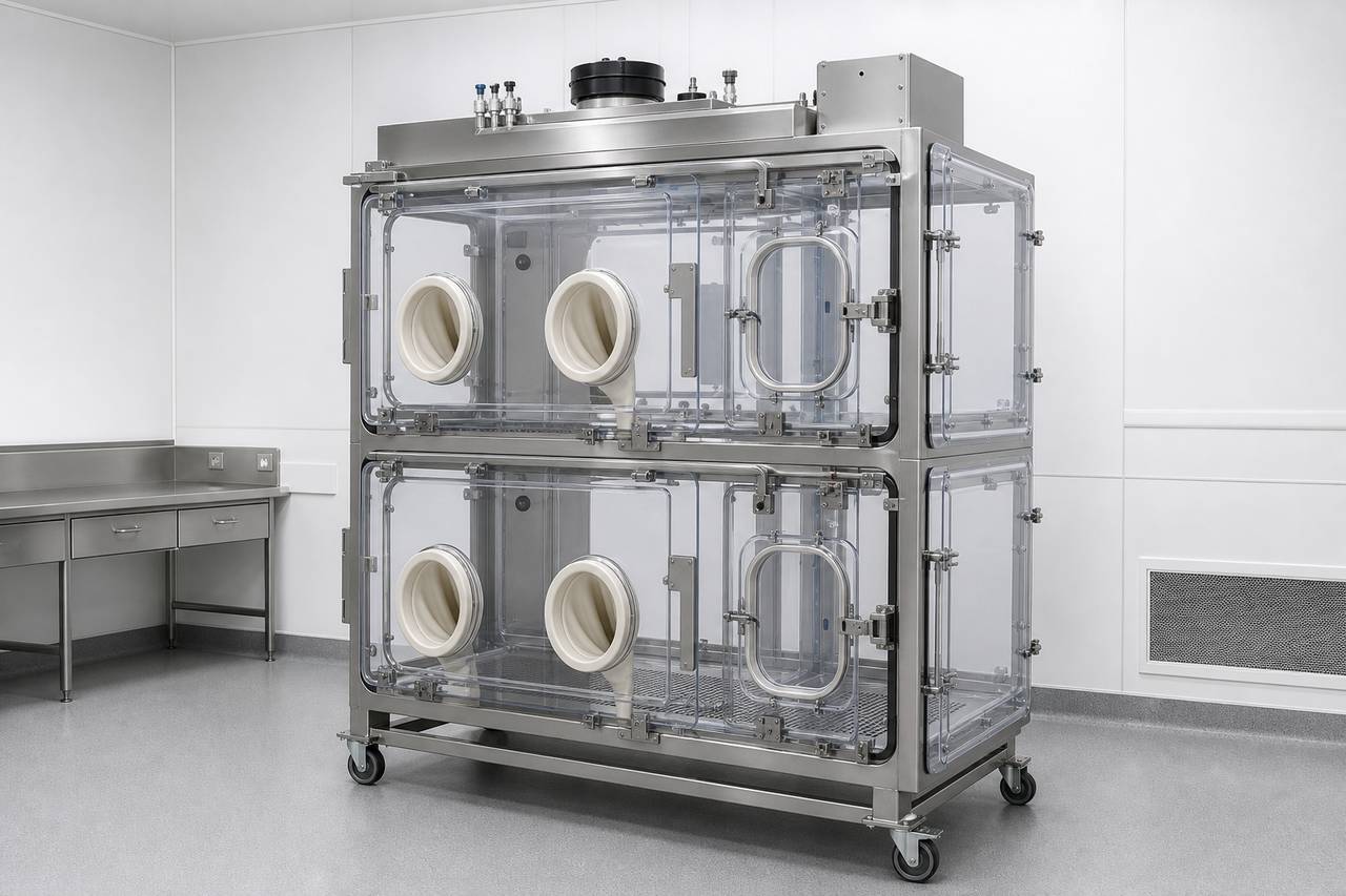 Two Tier Poultry Animal Isolator overall equipment view