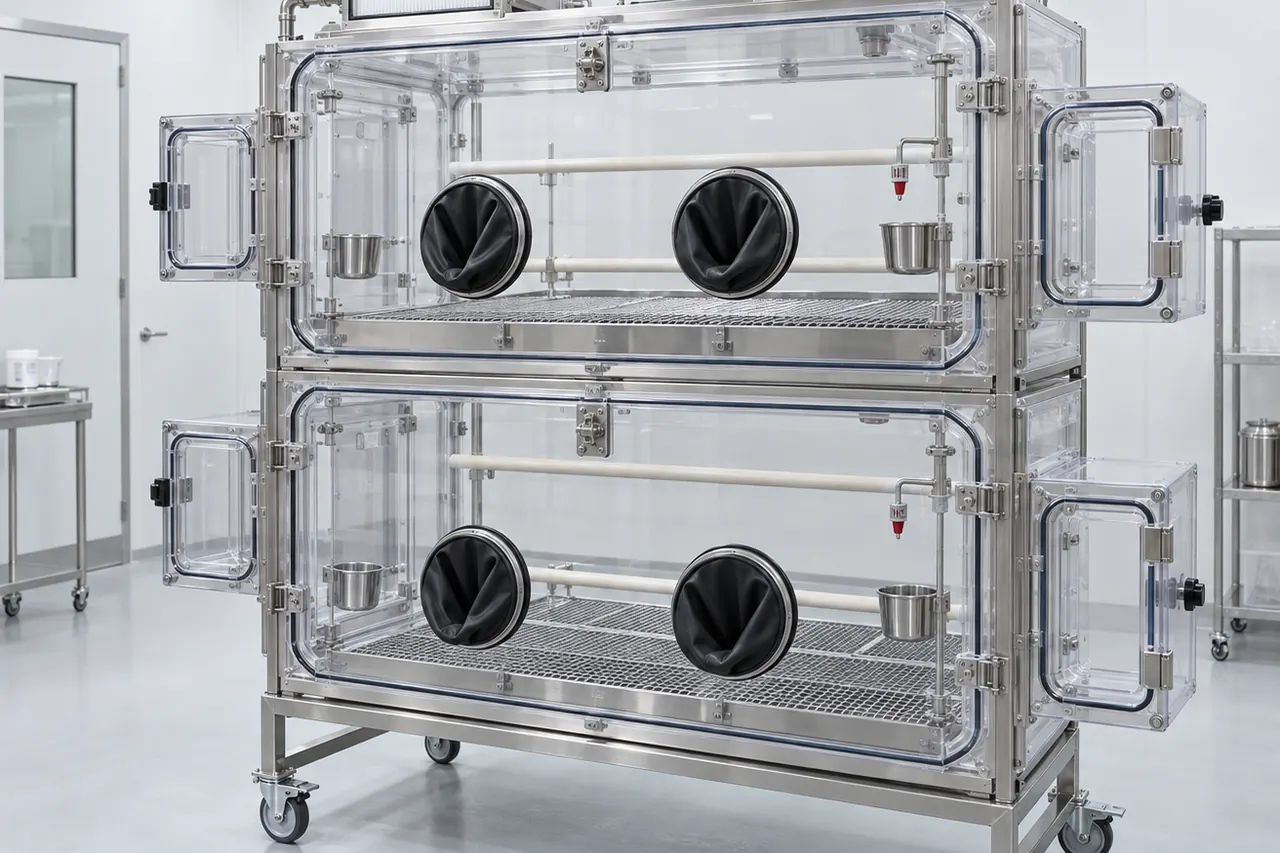 Two Tier Poultry Animal Isolator complete product overview