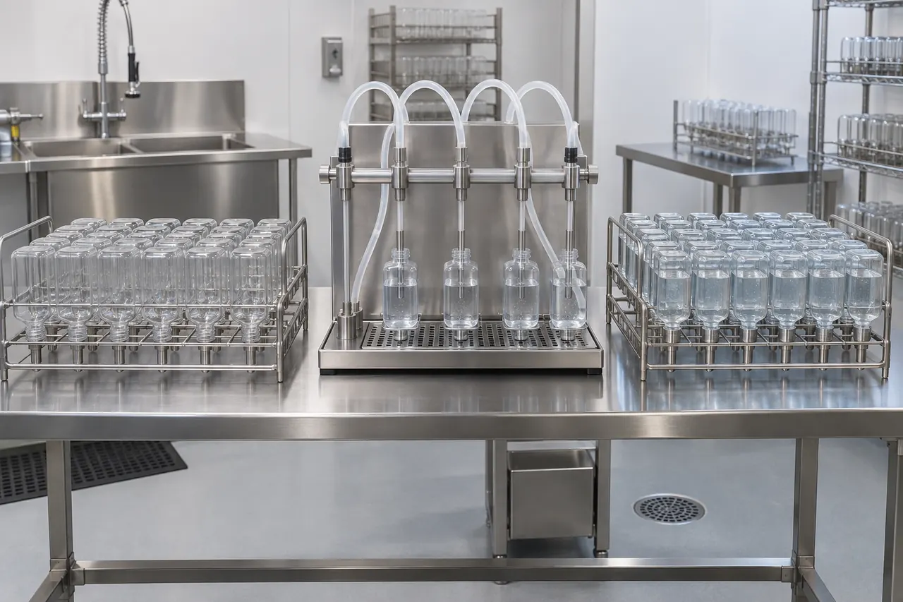 Water Bottle Filling Machine operation and use context